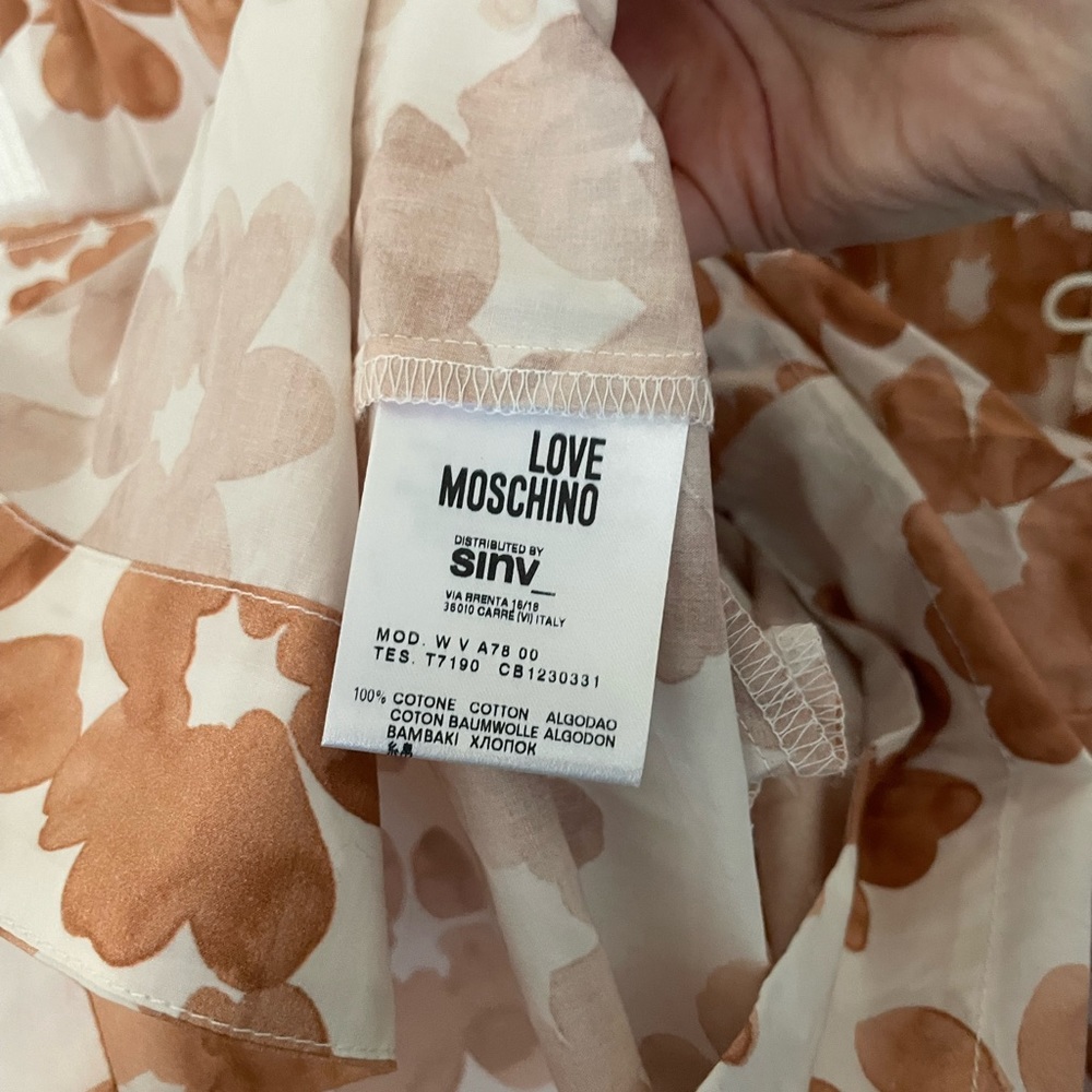 Love Moschino Floral Button & Clasp Collar Shirt Dress - Picture 9 of 11